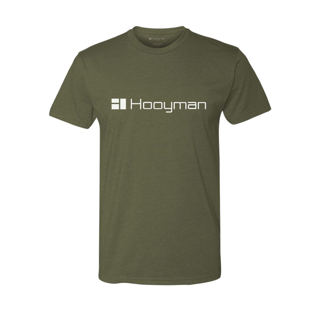 Hooyman Logo Short Sleeve - XXL- Military Green Heather
