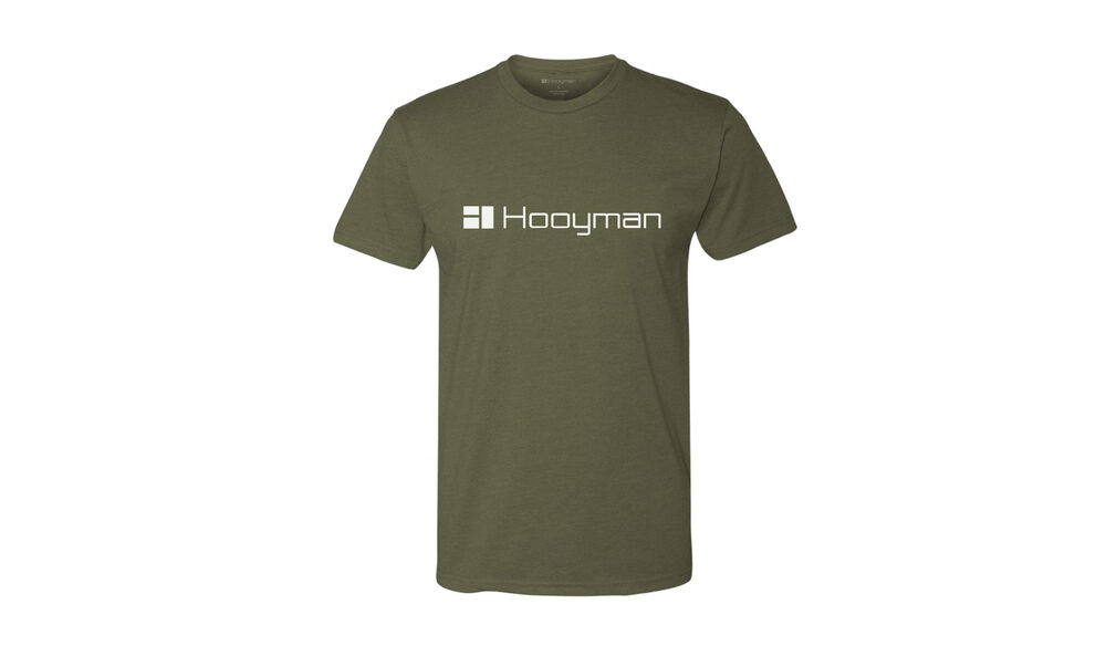 Hooyman Logo Short Sleeve - Medium- Military Green Heather